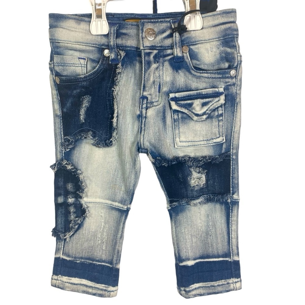 Elite Premium Prince 12 Month Jeans
Multi Pocket Stretch Blue Denim‎ Infant
Hip